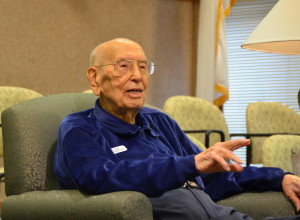 106 year old Dick Howard Hendricks 120215