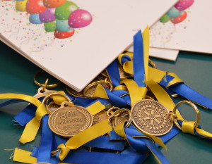 Rotary Medallions for those who missed the 80th Anniversary Celebration last week 021716