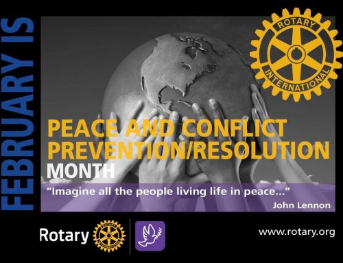 Monthly Rotary Theme: February is Peace Building Month